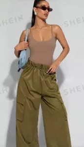 Backless Padded Bodysuit with Adjustable Straps Size 8 (s) Beige - Picture 1 of 1