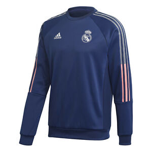 Real Madrid Metallic Crest Sweatshirt Shirt Pullover Marineblau Damen Fußball