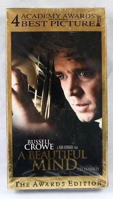 A Beautiful Mind VINTAGE SEALED VHS Cassette Russell Crowe - Image 1 of 2