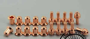 176655 Plasmaelektrode + 176656 25A Plasma TIP Fit Miller ICE-25C Brenner 20 Stück - Bild 1 von 7