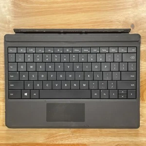 Microsoft 1654 Bluetooth Wireless Touchpad QWERTY Keyboard Folio For Surface 3 - Picture 1 of 3