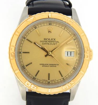 Rolex Datejust Turn-O-GRAPH Thunderbird 16263 Mens Steel 18K Yellow Gold Watch - Image 1 of 3
