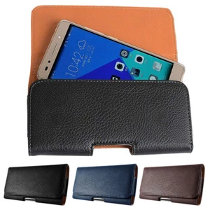 Horizontal Leather Pouch Case with Belt Clip & Loop For LG G5 G6 G7 G8 G8X ThinQ - Picture 1 of 47