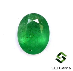 Piedras preciosas sueltas sin tratar 9x7 mm corte ovalado esmeralda natural certificadas de 2,01 quilates - Imagen 1 de 5