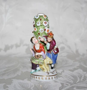 Rare Antique Victorian Porcelain Figural Perfume Bottle With Gold Anchor Mark - Picture 1 of 8