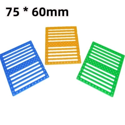 75*60mm Car Chassis Perforated Plastic Panel Car Frame DIY For Robot Toy Model - Image 1 of 4
