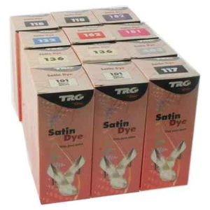 Neu TRG Satin Schuhfarbe alle Farben 50ml - Handtasche Schuhreparaturfarbe - Bild 1 von 1