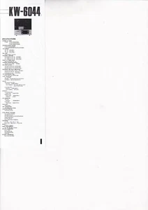 Service Schema für Kenwood KW-6044 - Imagen 1 de 1