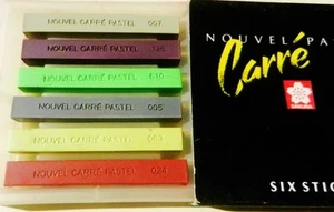 Sakura Nouvel Carre Pastel Set of 6~NEW in Box~color #'s 007,126,510,005,063,024 - Picture 1 of 2