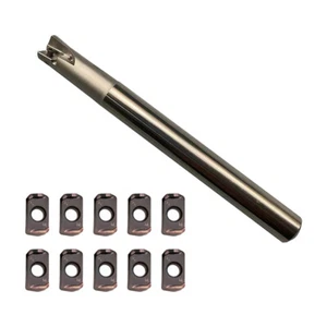 16 mm MFH03R-C16-16-160 2 flautas CNC soporte fresado de alimentación rápida + 10 piezas LOGU030310ER - Imagen 1 de 7