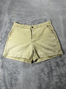 Vintage 80er Patagonia Stand Up Shorts Stone Wash gelb Wandern 38 Gorp Baumwolle - Bild 1 von 15