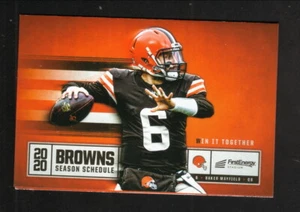 Cleveland Browns--Baker Mayfield--2020 Pocket Schedule--Bud Light - Picture 1 of 2