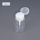 Clear Bottle with Pump Dispenser for Nail Polish Remover Portable Design