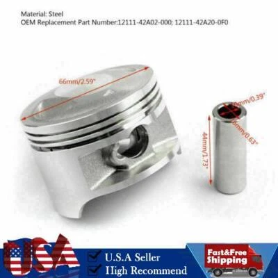 Kit de pistón STD 66mm 12111-42A20-0F0 para Suzuki DR200 SE RV200 SP200 86-91/17 Foto 1 de 4