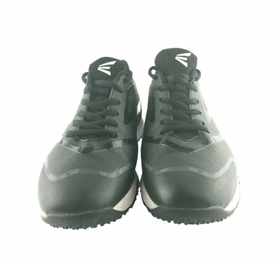 Zapatos de béisbol Easton negros blancos para césped talla 8 material de malla hechos en vendedor de EE. UU. Foto 1 de 4
