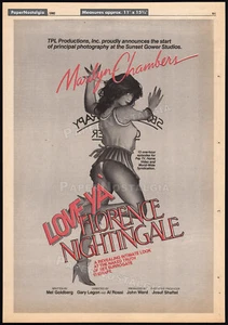 LOVE YA' FLORENCE NIGHTINGALE__Anuncio comercial original 1982 / póster__MARILYN CHAMBERS - Imagen 1 de 1