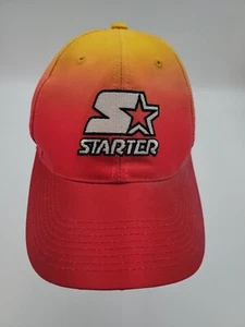 Hat Starter Metallic Orange & Yellow Youth Sz Logo Great Colors - Picture 1 of 7