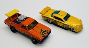 1999 Hot wheels ￼‘68 Chevrolet El Camino (Orange) & 1998 At-A-Tude Parkin patrol - Picture 1 of 7