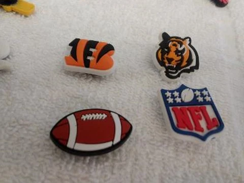 Cincinnati Bengals set of FOUR shoe charms Cover