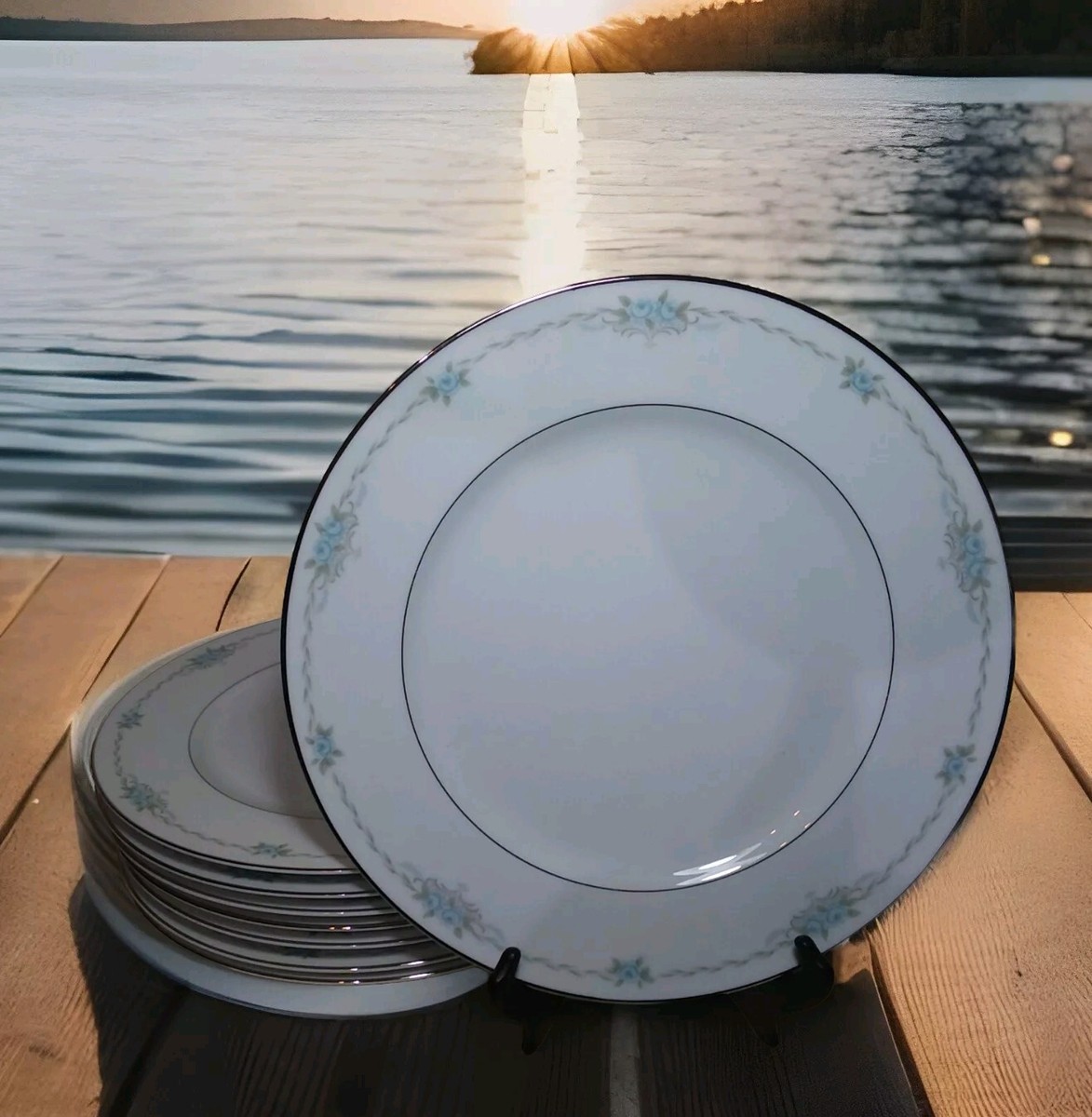 silver trim dinnerware products for sale | eBay silver trim dinnerware products for sale | eBay