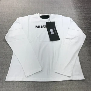 Hood By Air Shirt Mens Small Museum Spell Out Tee Crew Neck Black White HBA A354 - Picture 1 of 9