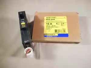 Square D QOB115GFI 15 Amp 1 Polo 120V Perno En GFCI (NUEVO EN CAJA) - Imagen 1 de 1