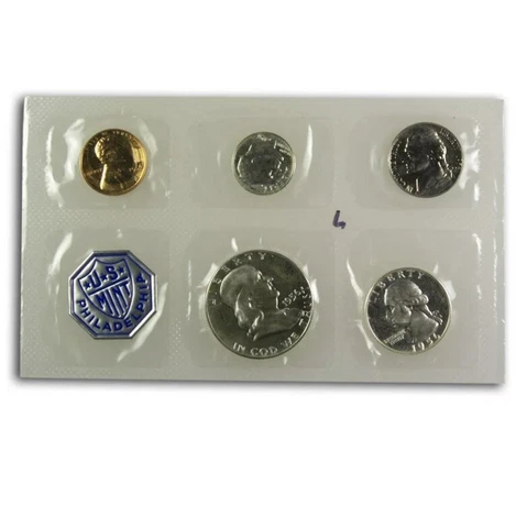 1956 U.S. Proof Set (Type-2 Half) 3 Feathers Cover