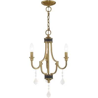 Livex Lighting 41273-01 Glendale Mini Chandelier Antique Brass - Image 1 of 4