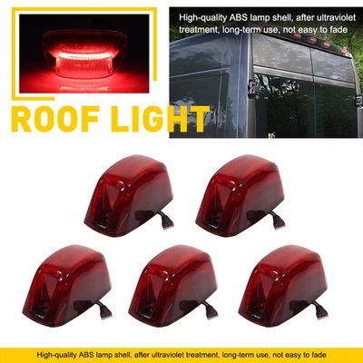 Rear Red Roof Cab Marker Lights For 2014-2023 Dodge RAM 1500 Promaster 2500 3500 - Image 1 of 4