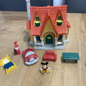 Mickey Mouse Toontown House Micro Playset mansion like Polly Pocket - Picture 1 of 9