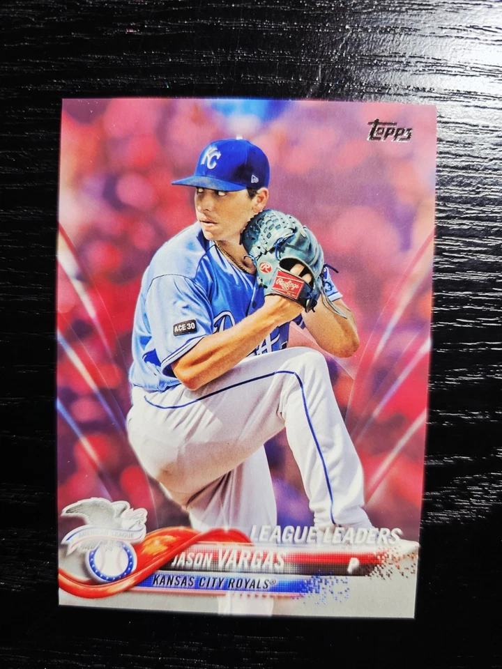 2018 Topps #327 Jason Vagas Royals Mother's Day PINK Parallel Serial #ed /50 - Image 1 of 3