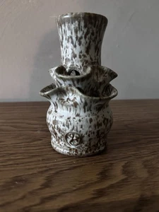 Malcolm Flatman Sutton Pottery, Norfolk. Stoneware Speckled Vase Multi Stem - Picture 1 of 6