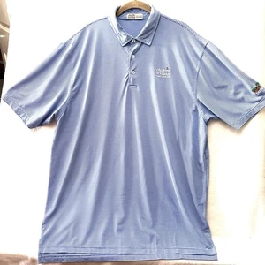 Charles Schwab Challenge Mens XL Polo Shirt Colonial Golf Blue Performance - Picture 1 of 8