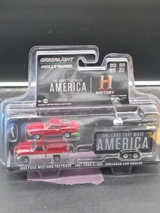 New Car That Made America 1965 Ford Mustang 1967 Ford F-100 Enclosed Hauler 1:64 - Picture 1 of 3