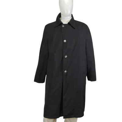 Gabardina negra 46L años 60 para hombre con forro polar con cremallera botánica Weathertopper Foto 1 de 4