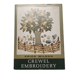Vintage 1962 Crewel Embroidery By Erica Wilson Book Hardcover Crafts Needlework - Picture 1 of 14