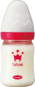 COMBI Teteo Breastfeeding Model Plastic Baby Bottle 160ml SS Size with Nipple - Picture 1 of 4