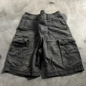 Vintage Y2K/2000s Baggy Dark Grey Skater Cargo Shorts! Größe 36 - Bild 1 von 6