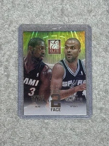 2013-14 Panini Elite Dwyane Wade - Tony Parker #1 Gold /24 Face 2 Face - Bild 1 von 4