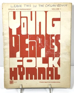 Young Peoples Folk Hymnal - 26 Guitar Songs for Worship Vol 1 -VTG 1973-Gtr/Org - Picture 1 of 8