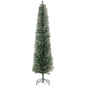 HOMCOM 7 Foot Artificial  Pencil Christmas Tree with  Branches, Green - Picture 1 of 11