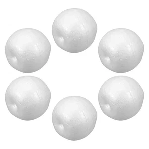 6pcs Craft Foam Apples: 9cm Decorative White Blank Fruit Apples Props Models - Picture 1 of 19
