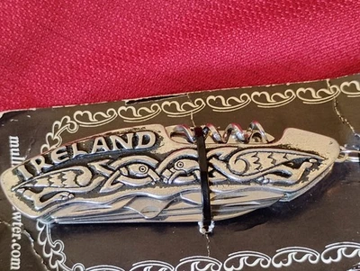 New Ireland Mullingar Pewter Celtic design camping multitool pocket knife - Image 1 of 4