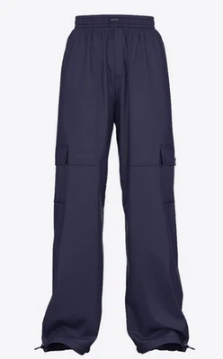 VS розовый атласный парашют грузовые брюки женщин M темно-синий расслабленный крой новый - Изображение 1 из 4