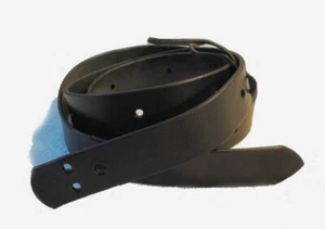 Correas de cincha para silla de montar occidental NEGRAS hechas por Amish, cuero genuino de EE. UU. Latigo - Imagen 1 de 3