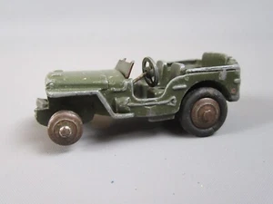 B632 Vintage Dinky 80B Jeep HOTCHKISS WILLYS Khaki 1:43 Meccano Military - Picture 1 of 7