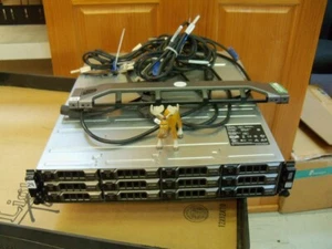 Dell Powervault MD3200 E03J SAS Storage Array 12x 3 Tb 7.2k 9ZM278-150 w/cords - Picture 1 of 9