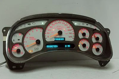 03 04 Silverado 1500 2500 Yukon Denali Instrument Cluster with RED LED upgrade - Image 1 of 4