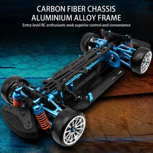 1:10 RC 4WD Alloy Metal & Carbon Racing Car Frame Kit For TAMIYA TT01 TG - Photo 1 sur 13