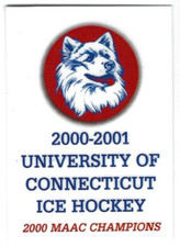 2000-01 University of Connecticut Huskies (NCAA) cover card
